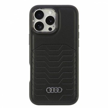 Audi Synthetic Leather MagSafe iPhone 16 Pro Max 6.9" czarny|black hardcase AU-TPUPCMIP16PM-GT|D3-BK