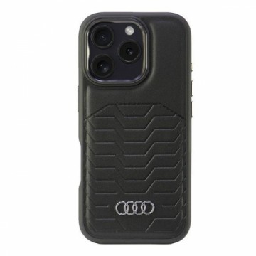 Audi Synthetic Leather MagSafe iPhone 16 Pro 6.3" czarny|black hardcase AU-TPUPCMIP16P-GT|D3-BK