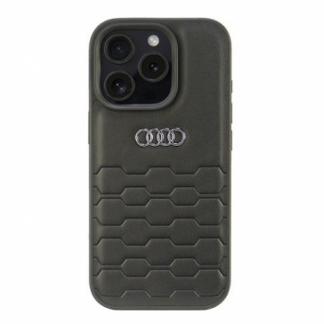 Audi Synthetic Leather iPhone 16 Pro 6.3" czarny|black hardcase AU-TPUPCIP16P-GT|D2-BK