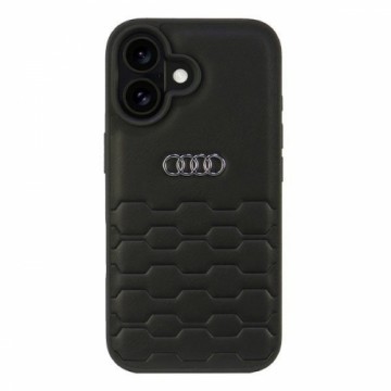 Audi Synthetic Leather iPhone 16 6.1" czarny|black hardcase AU-TPUPCIP16-GT|D2-BK