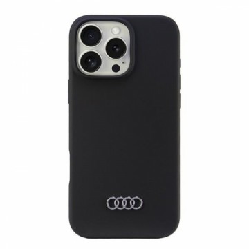 Audi Silicone Case iPhone 16 Pro Max 6.9" czarny|black hardcase AU-LSRIP16PM-Q3|D1-BK