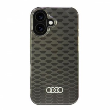 Audi IML Stitching Pattern MagSafe iPhone 16 6.1" czarny|black hardcase AU-IMLMIP16-Q5|D3-BK