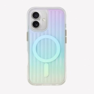 UNIQ etui Coehl Linear iPhone 16 6.1" Magnetic Charging opal|iridescent