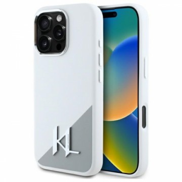 Karl Lagerfeld KLHMP16XSCMKMPCH iPhone 16 Pro Max 6,9" Silicone Initial Logo biały|white