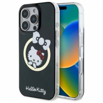 Hello Kitty HKHMP16XHFLBK iPhone 16 Pro Max 6,9" czarny|black hardcase IML Fun bow Magsafe