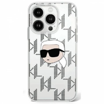 Karl Lagerfeld KLHCP16XHKLPKHT iPhone 16 Pro Max 6.9" przezroczysty|transparent hardcase IML Karl Head Electroplated