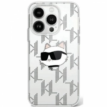 Karl Lagerfeld KLHCP16XHKLPCHT iPhone 16 Pro Max 6.9" przezroczysty|transparent hardcase IML Choupette Head Electroplated