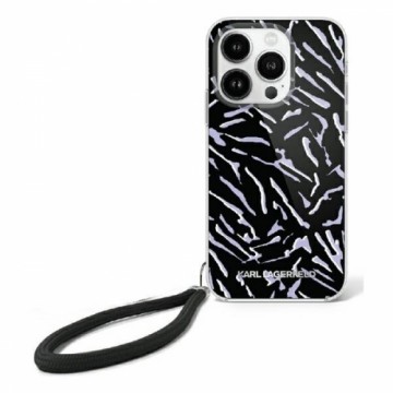 Karl Lagerfeld KLHCP16SHZBPKCCU iPhone 16 6.1" fioletowy|purple Zebra With Cord