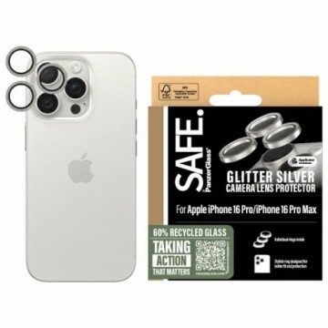 SAFE by PanzerGlass iPhone 16 Pro 6.3" | 16 Pro Max 6.9" Lens Protector srebrny|glitter silver SAFE95893