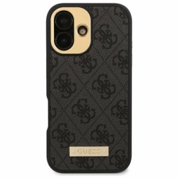 Guess GUHMP16LU4GPRK iPhone 16 Pro 6.3" czarny|black hardcase 4G Logo Plate MagSafe