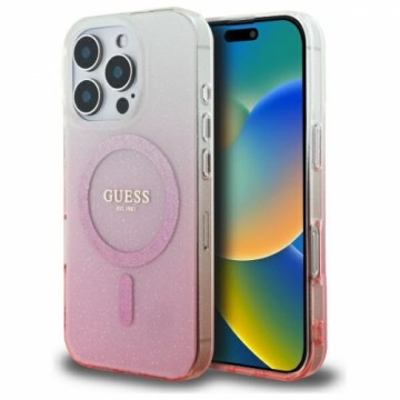 Guess GUHMP16LHGRCELP iPhone 16 Pro 6.3" różowy|pink hardcase IML Glitter Gradient MagSafe