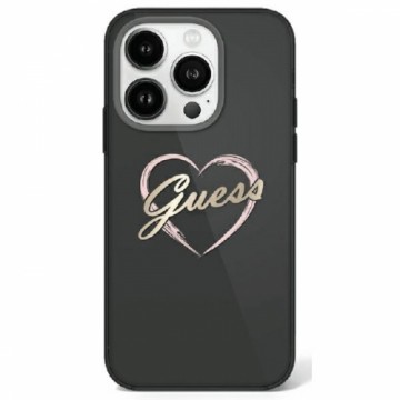 Guess GUHCP16XHCHGSPK iPhone 16 Pro Max 6.9" czarny|black hardcase IML Heart