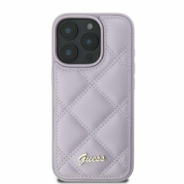 Guess GUHCP16SPSQSQSU iPhone 16 6.1" jasnofioletowy|light purple hardcase Quiled Metal Logo