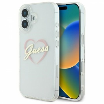 Guess GUHCP16SHCHGSPT iPhone 16 6.1" przeźroczysty|transparent hardcase IML Heart