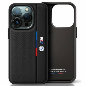 BMW BMHCP16X23PUPVK iPhone 16 Pro Max 6.9" czarny|black hardcase M Perforated Tricolor Detail Line