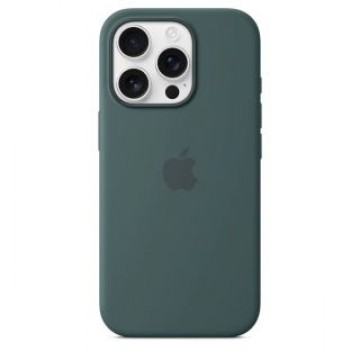 Apple   iPhone 16 Pro Silicone Case with MagSafe - Lake Green