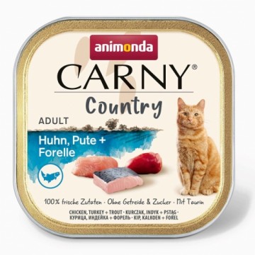 ANIMONDA Carny Country Chicken, Turkey + Trout - wet cat food - 100 g