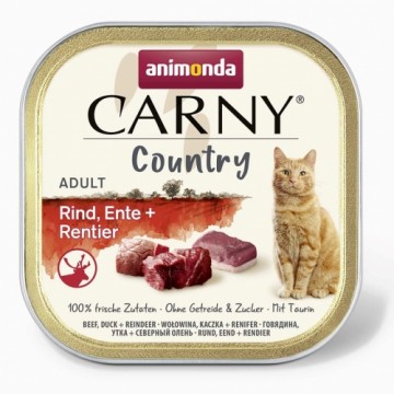 ANIMONDA Carny Country Beef, Duck + Reindeer - wet cat food - 100 g