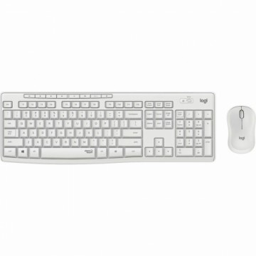 Klaviatūra un Bezvadu Pele Logitech 920-009819 Balts QWERTZ