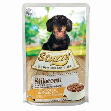 STUZZY Sfilaccetti Chicken with ham - wet dog food - 100g