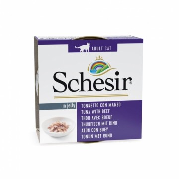 Agras Pet Foods SCHESIR Tuna with beef in jelly - wet cat food - 85g