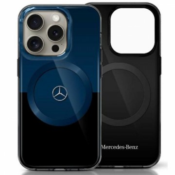 Mercedes MEHMP16X23HBIKV iPhone 16 Pro    Max 6.9" czarny niebieski|black blue hardcase MB Double Layer BiColor MagSafe