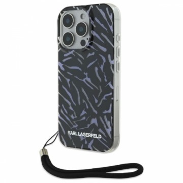 Karl Lagerfeld KLHCP16LHZBPKCCU iPhone    16 Pro 6.3" fioletowy|purple Zebra With Cord