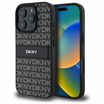 DKNY DKHCP16XPRTHSLK iPhone 16 Pro Max    6.9" czarny|black hardcase Texture Pattern Tonal Stripe