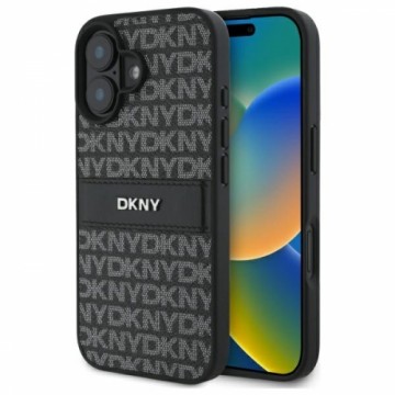 DKNY DKHCP16SPRTHSLK iPhone 16 6.1"       czarny|black hardcase Texture Pattern Tonal Stripe