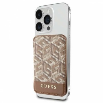 Guess Wallet Card Slot GUWMSHGCFSEW MagSafe GCube stripe brązowy|brown