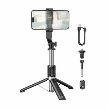 OEM Borofone Selfie Stick BY12 Diva bluetooth with tripod and remote control black