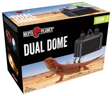 Apgaismojums terārijam : Repti Planet Lamp Dual Dome 2x150W