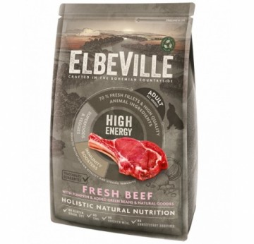 Sausa barība suņiem - ELBEVILLE Adult All Breeds Fresh Beef High Energy 1,4 kg