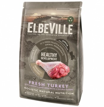 Dry food for puppies - ELBEVILLE Puppy and Junior Mini Fresh Turkey Healthy Development 1,4 kg