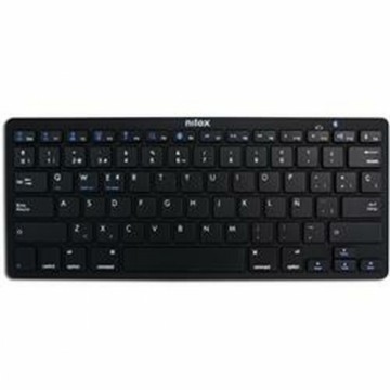 Wireless Keyboard Nilox NXKB01B Spanish Qwerty Black