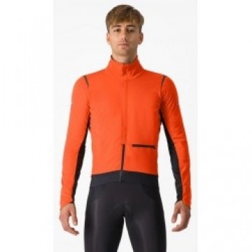 Castelli Velo jaka ALPHA DOPPIO RoS Jacket 3XL Brilliant Orange/Black Reflex