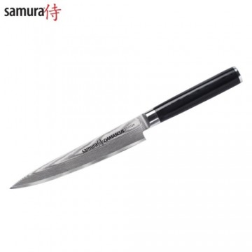 Samura DAMASCUS Универсальный Кухонный нож 150mm из AUS 10 Дамасской стали 61 HRC (67-слойный)