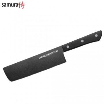 Samura Shadow Nakiri virtuves Anti-slip nazis 170mm no AUS 8 Japāņu tērauda 59 HRC