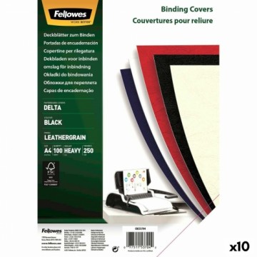 Binding Covers Fellowes Delta 100 Предметы Чёрный A4 Картон (10 штук)