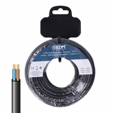 Multi-core Electric Cable EDM 28730 Black 15 m 2 x 0,75 mm