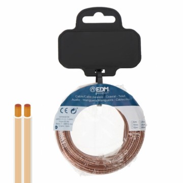 Flat parallel cable EDM 28722 Transparent 50 m 2 x 0,75 mm