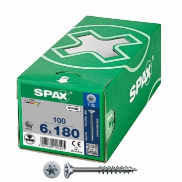 Skrūvju kaste SPAX Wirox T30 Plakana galva 6 x 180 mm 100 gb.