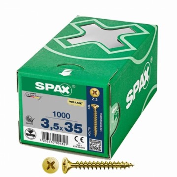 Box of screws SPAX Yellox Z2 Flat head 3,5 x 35 mm 1000 Unidades