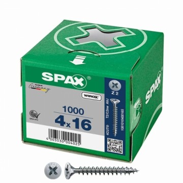 Box of screws SPAX Wirox Z2 Flat head 4,0 x 16 mm 1000 Unidades