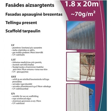 SCAFOLD TARP 3.1x20m 70g/m2