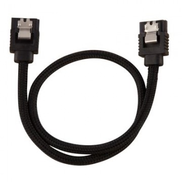 CORSAIR Premium sleeved SATA cable 2-pack - Black