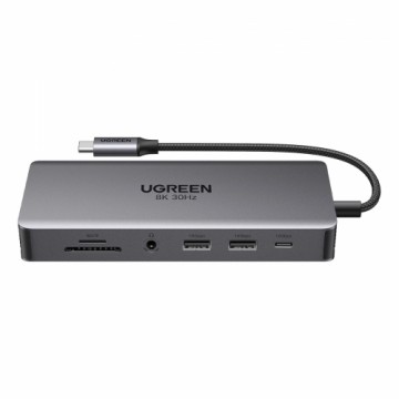 HUB Ugreen CM681 15978 13in1 USB-C - 2x USB-A 3.2 | 2x USB-A 3.0 | USB-C 3.2 | 2x HDMI | DisplayPort | RJ45 | SD and TF | AUX | USB-C PD