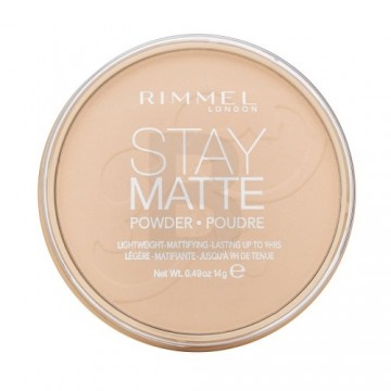 Rimmel London Stay Matte Ilgnoturīgs presētais pūderis 001 caurspīdīgs matējošs pūderis 14 g