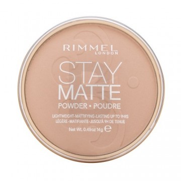 Rimmel London Stay Matte Long Lasting Pressed Powder 003 Peach Glow with mattifying effect 14 g