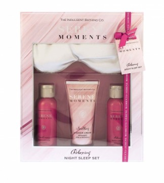 The Indulgent Bathing Co. Serene Moments Relaxing Night's Sleep Set gift set body lotion 100 ml + shower cream 100 ml + bath foam 100 ml + sleeping mask